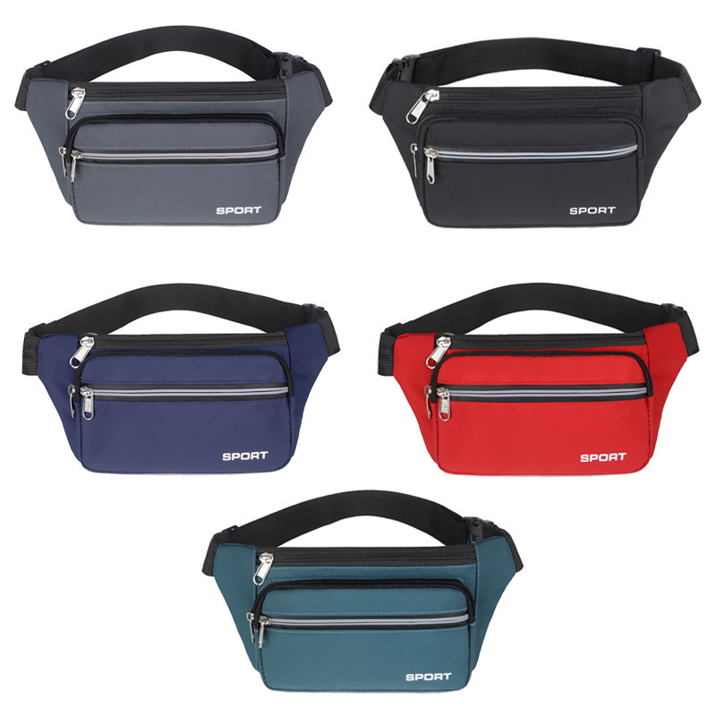 Comercio exterior nuevo bolso de hombre moda ocio bolso de pecho de nylon multicapa deportivo al aire libre bolso de cintura de teléfono móvil