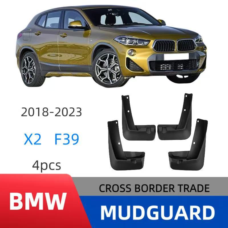 Para BMW X2 F39 2018-2023 Accesorios de modificación de automóviles Guardabarros de goma suave Guardabarros