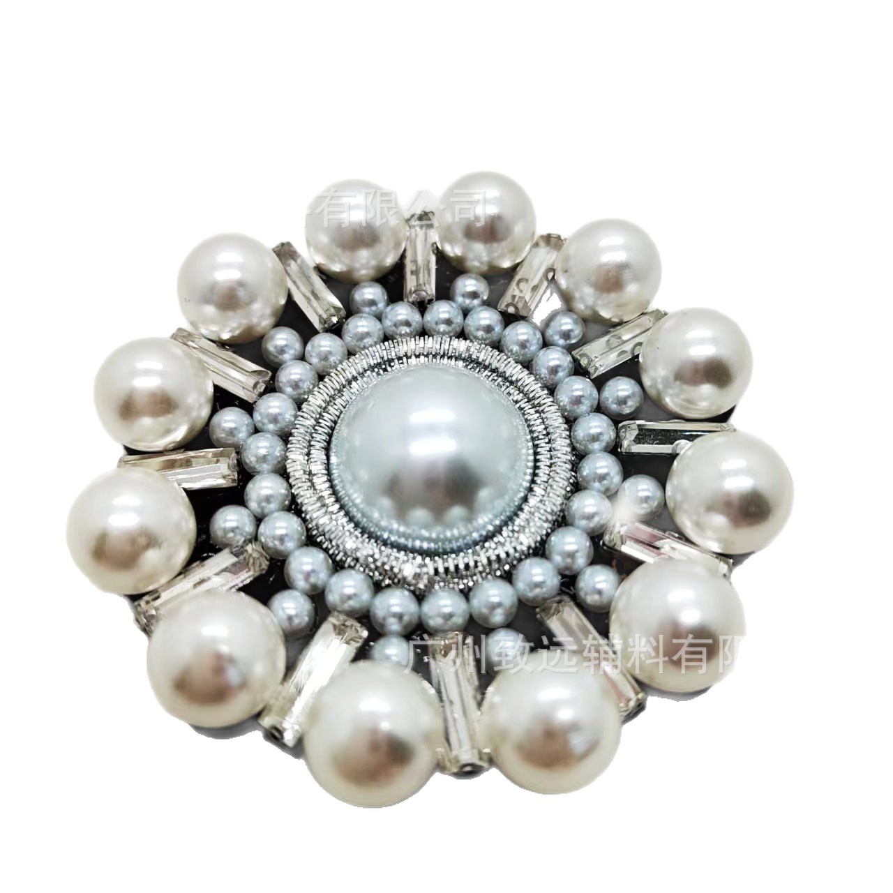 Venta directa de fábrica de nuevos broches de perlas y diamantes de imitación con forma de flor, parches de tela con cuentas hechos a mano para zapatos, vestidos, bolsos, pantalones y accesorios de calzado. image 6
