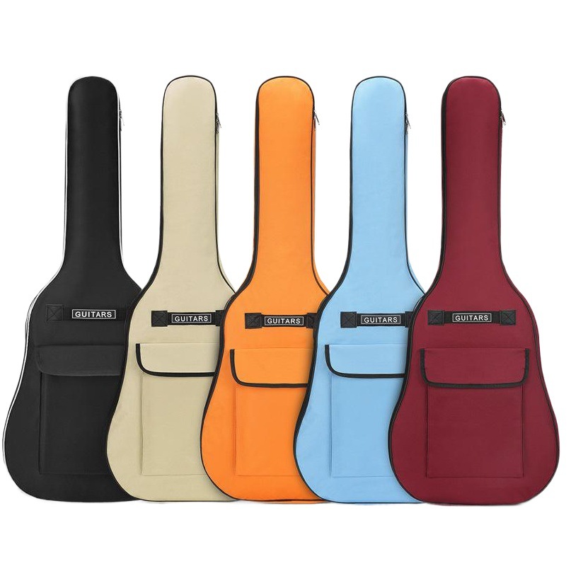 Factory Direct Sales Double Strap 5mm Thick Cotton 40inch 41inch Acoustic Guitar Bag Colorful Folk Guitar Bag Manufacturer Wholesale