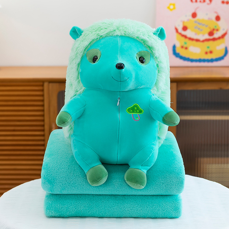 Manta de aire acondicionado de dibujos animados, almohada, edredón, almohada de siesta multifuncional dos en uno, venta directa de fábrica, comercio exterior al por mayor