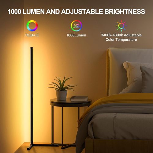 Floor lamp RGB fantasy color living room bedroom atmosphere WIFI Bluetooth corner lamp corner music rhythm pickup lamp