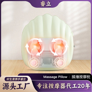 Electric Hammer Waist Back Neck Back Heating Kneading Massage Pillow Household Beat Massage Cushion Waist Massager