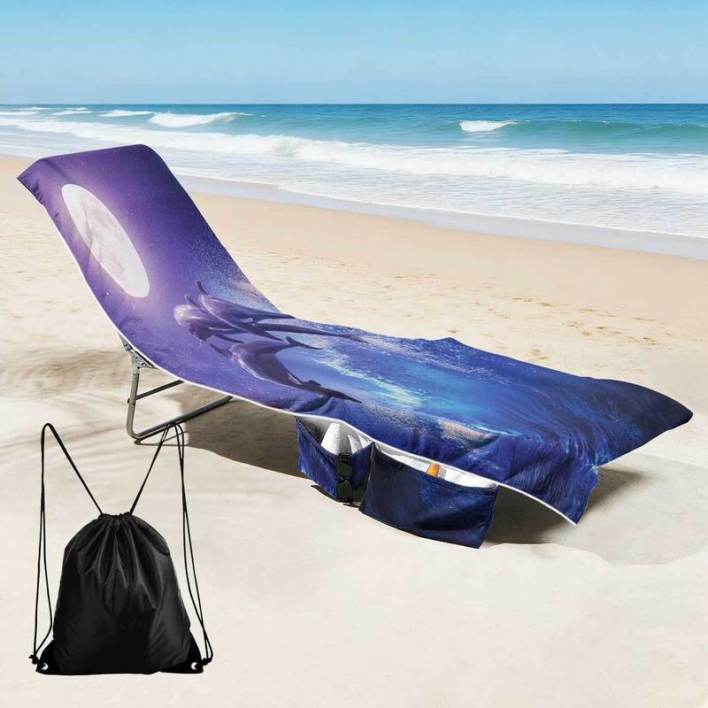 Cross-Border Exclusive Supply of Beach Chair Covers with Storage Pockets, Machine Washable Lounge Chair Covers, and Portable Drawstring Beach Towel 20 Cross-Border Exclusive Supply of Beach Chair Covers with Storage Pockets, Machine Washable Lounge Chair Covers, and Portable Drawstring Beach Towel 20