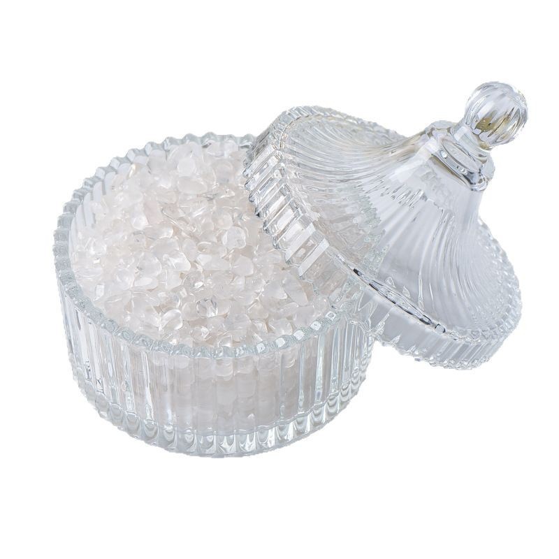 Cuenco de Cristal para Purificación de Joyas y Decoración del Hogar