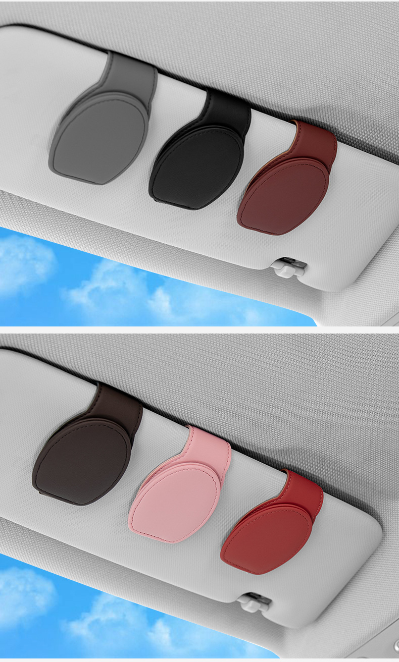 Car glasses clip sunglasses holder car sun visor storage box artifact car Main driving sunglasses multifunctional clip