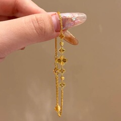 新しい五花の葉の花の鎖の女性の大衆は甘くて軽い贅沢なファッションの手を設計して流行を飾っています。