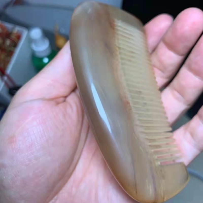 メーカー卸売り牛角櫛黄水牛角非白水牛櫛と厚実包包頭櫛養髪静電耐落下|undefined
