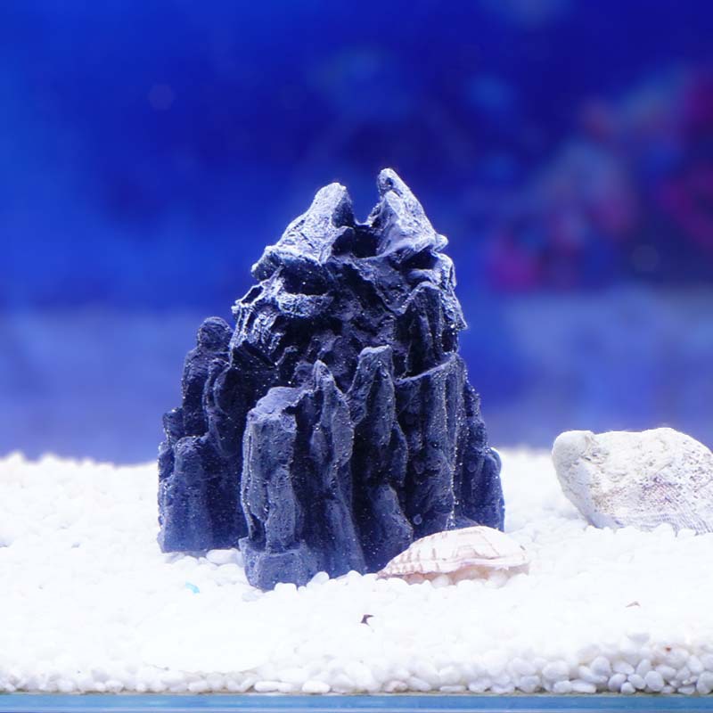 Cueva de rocalla artificial resina artesanía paisaje cráneo cueva casa encantada decoración acuario micro paisaje bonsai decoración