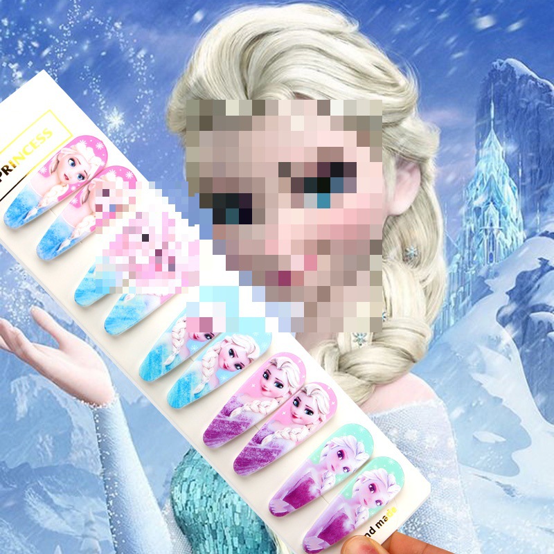 艾莎公主BB夹冰雪奇缘对夹女孩Elsa发夹爱萨小礼品儿童爱沙头饰品