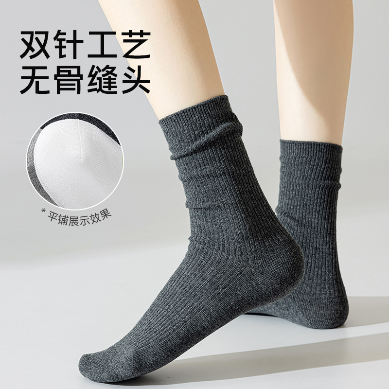 gris pila de calcetines damas verano transpirable delgado calcetines sin hueso, calcetines de ballet de algodón al por mayor