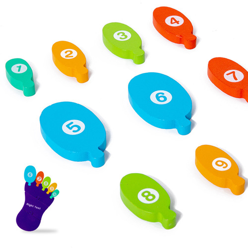 Palm and sole cognitive puzzle 0.31 kindergarten children's body structure English cognitive science and education toys