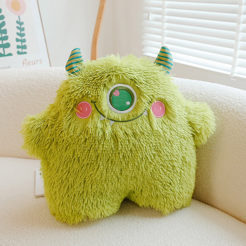 Green long hair monster