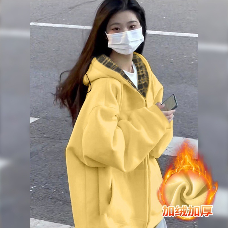 即墨卫衣连帽外套女秋2025新款爆款女装韩系早秋穿搭休闲显瘦上衣|undefined