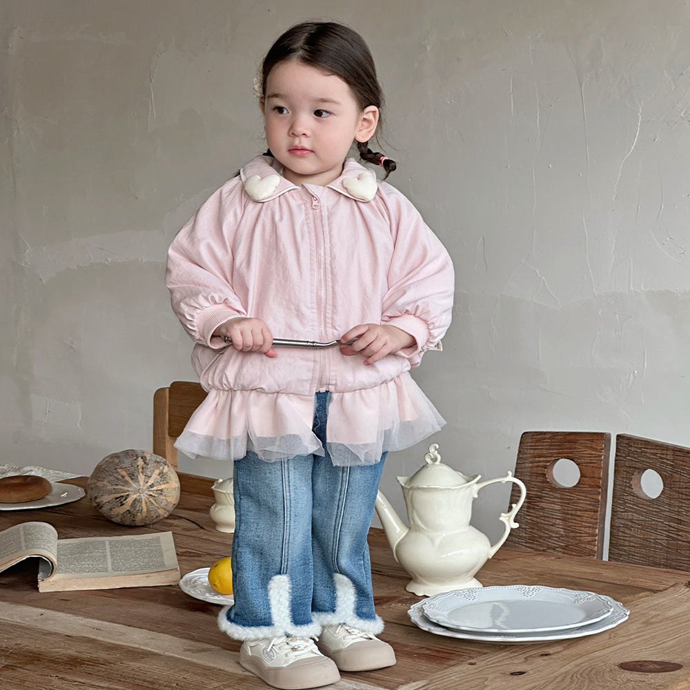 2024 chaqueta de algodón para bebé, chaqueta cálida de otoño e invierno, salida de bebé, chaqueta acolchada de terciopelo, chaqueta de principios de invierno para niños pequeños