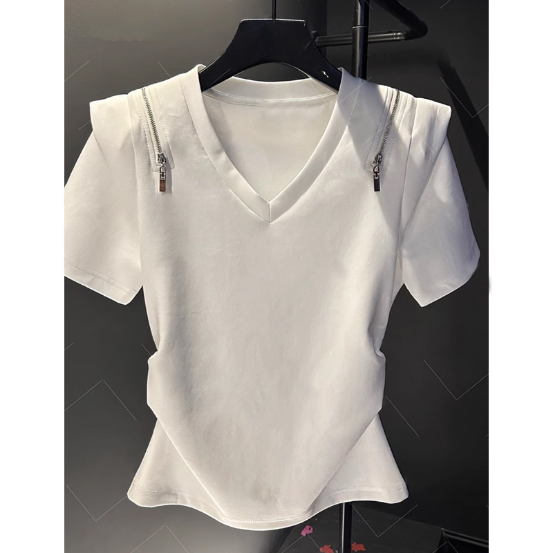 Small design summer fashionable short short sleeve T-shirt with…