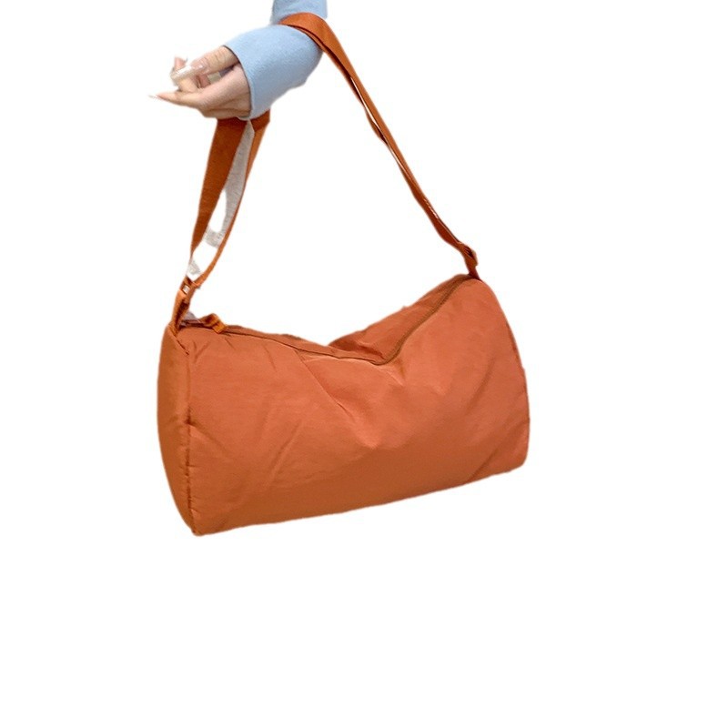 Stitching Soft Cloth Bag Women's Crossbody Bag Japanese Nylon Bag Student Class Bag Large Capacity Cloth Bag Single Shoulder Bag Dumplings