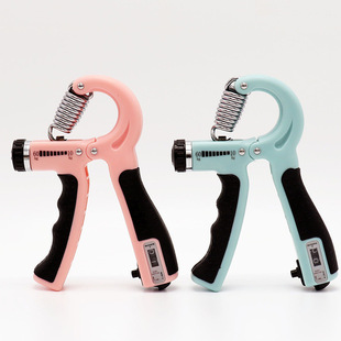 Adjustable Countable Gripper Muscle Exerciser Portable Fitness Equipment Finger Rehabilitation Training Factory Direct Sale