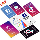 ПВХ Google Review Card Production Touch NFC Обзорная карта Facebook Tiktok Card Card