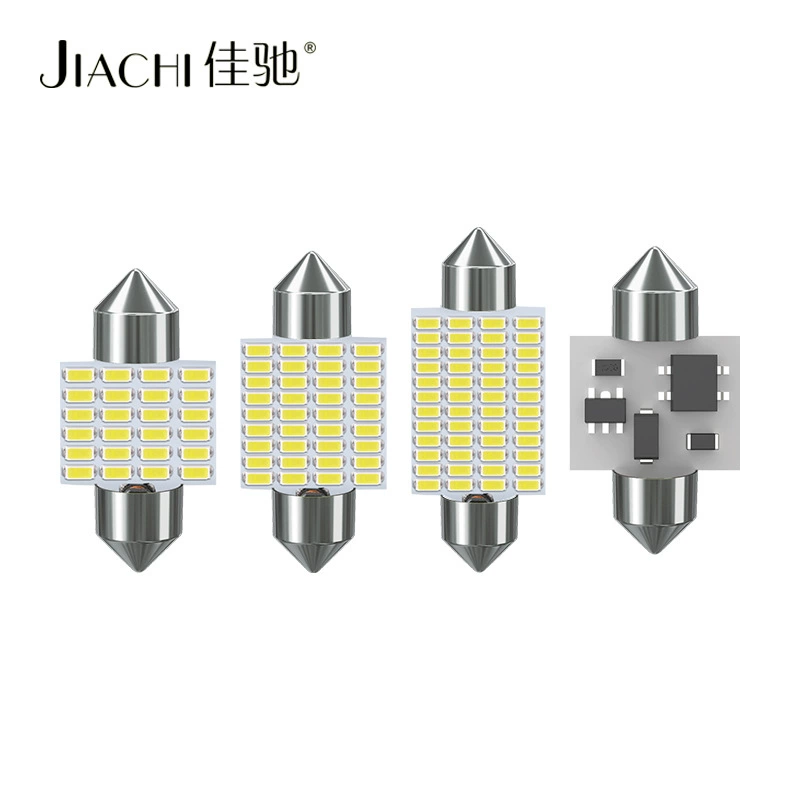 Прямые поставки с завода: автомобильные фонари 42 мм, двухсторонний светильник для чтения, светодиоды 3014, 24 Вт, универсальный для крыши автомобиля, тип C5W.