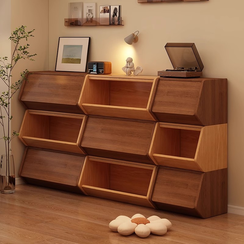 Armario de almacenamiento multicapa con puertas, popular armario modular para uso doméstico, armario de almacenamiento para sala de estar, estantería, armario de almacenamiento sencillo.