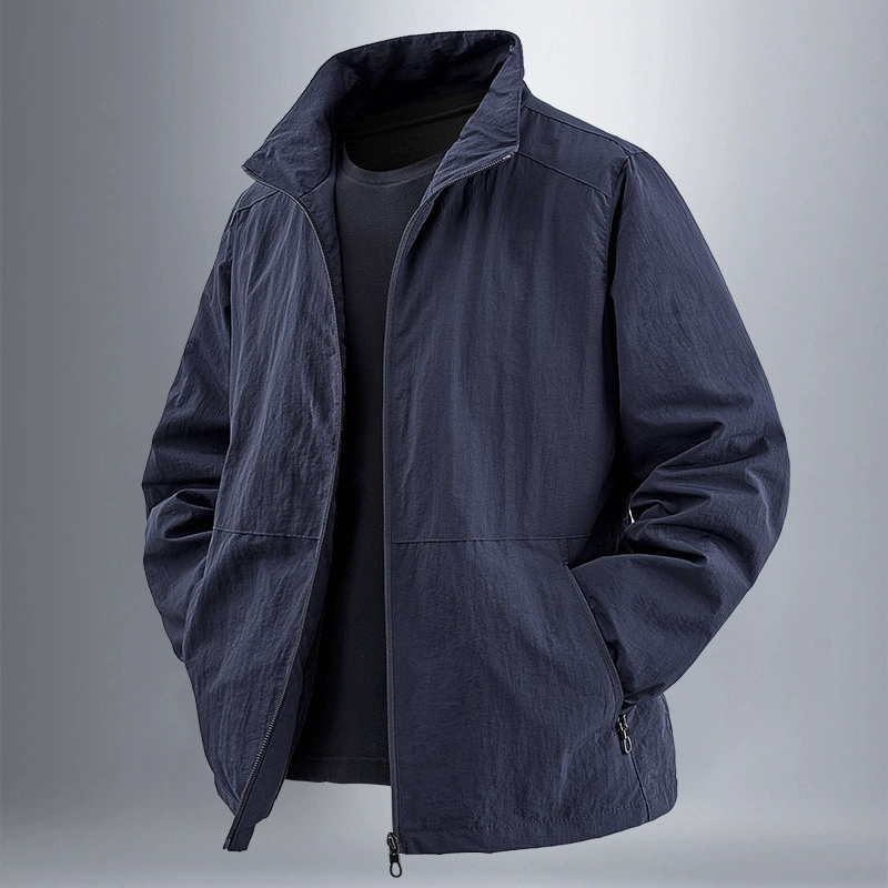 Men’s autumn jacket, quick‑dry, universal relaxed fit, plus sizes