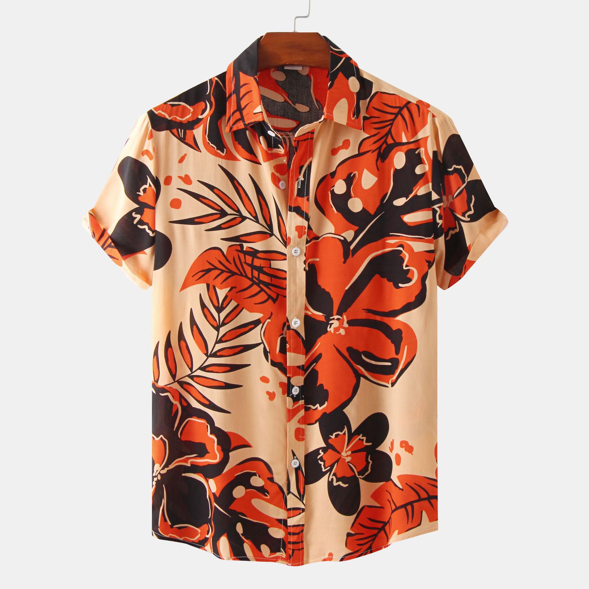 Men's Floral Short-Sleeve Shirt Image 8