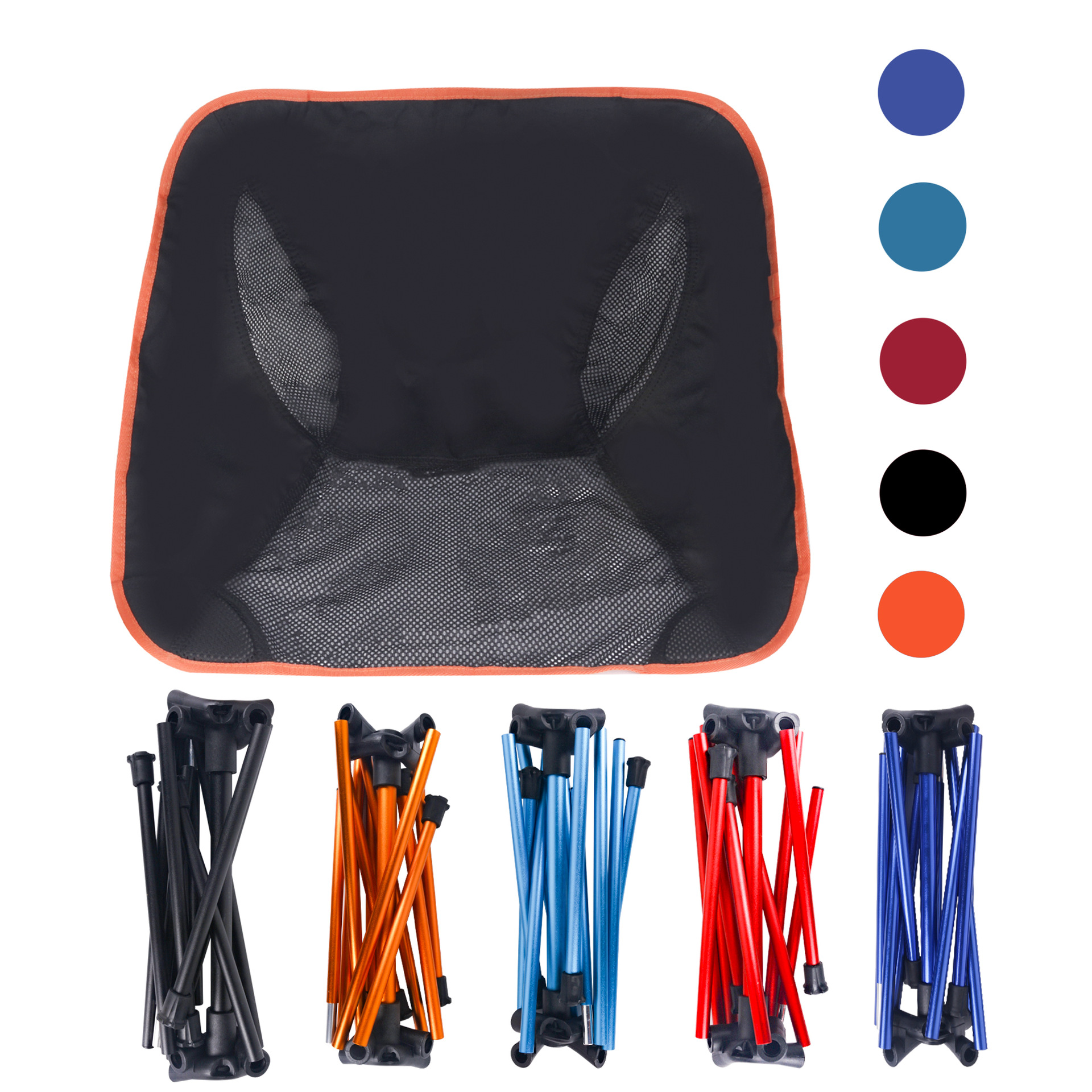 Silla DE LA LUNA al aire libre que acampa silla plegable Silla de respaldo portátil de ocio silla plegable de aleación de aluminio ultraligera