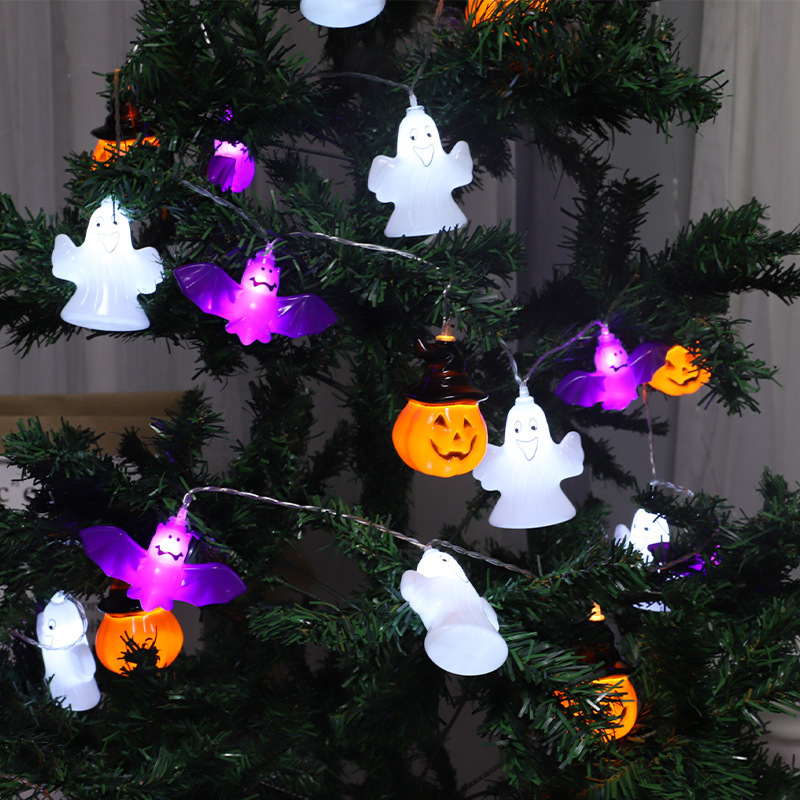 クロスボーダー Amazon ハロウィンライトストリングシーンレイアウト LED カボチャゴーストライトストリング屋外ホリデーデコレーション LED ライト|undefined