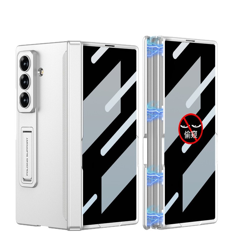 Samsung ZFold7 ライト高級携帯電話ケース、のぞき見防止ニッチハイエンド折りたたみスクリーンフリップ保護カバー卸売に適しています。|undefined