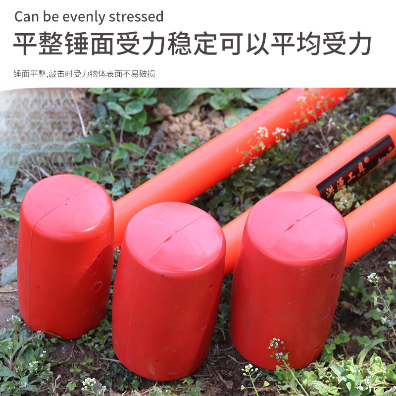 高弾性防振柄ゴムハンマー長柄ゴムハンマー天井叩き専用無痕騒音大神器|undefined