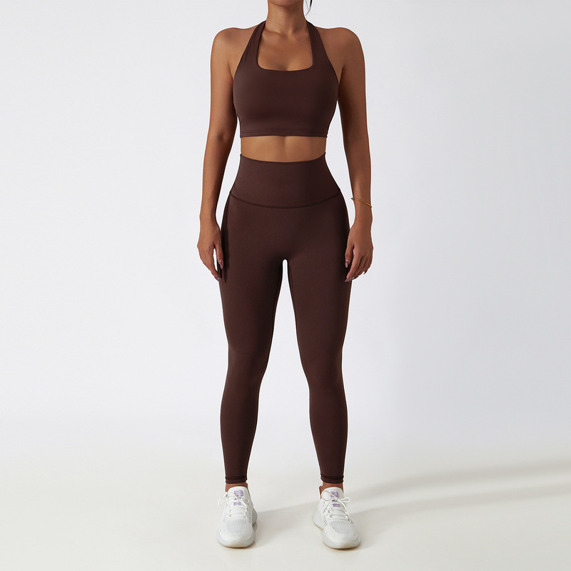 沢創裸感ヨガ服女性秋冬ファスナー長袖フィットネス服セット修身ランニングフィットネスウェア6116|undefined