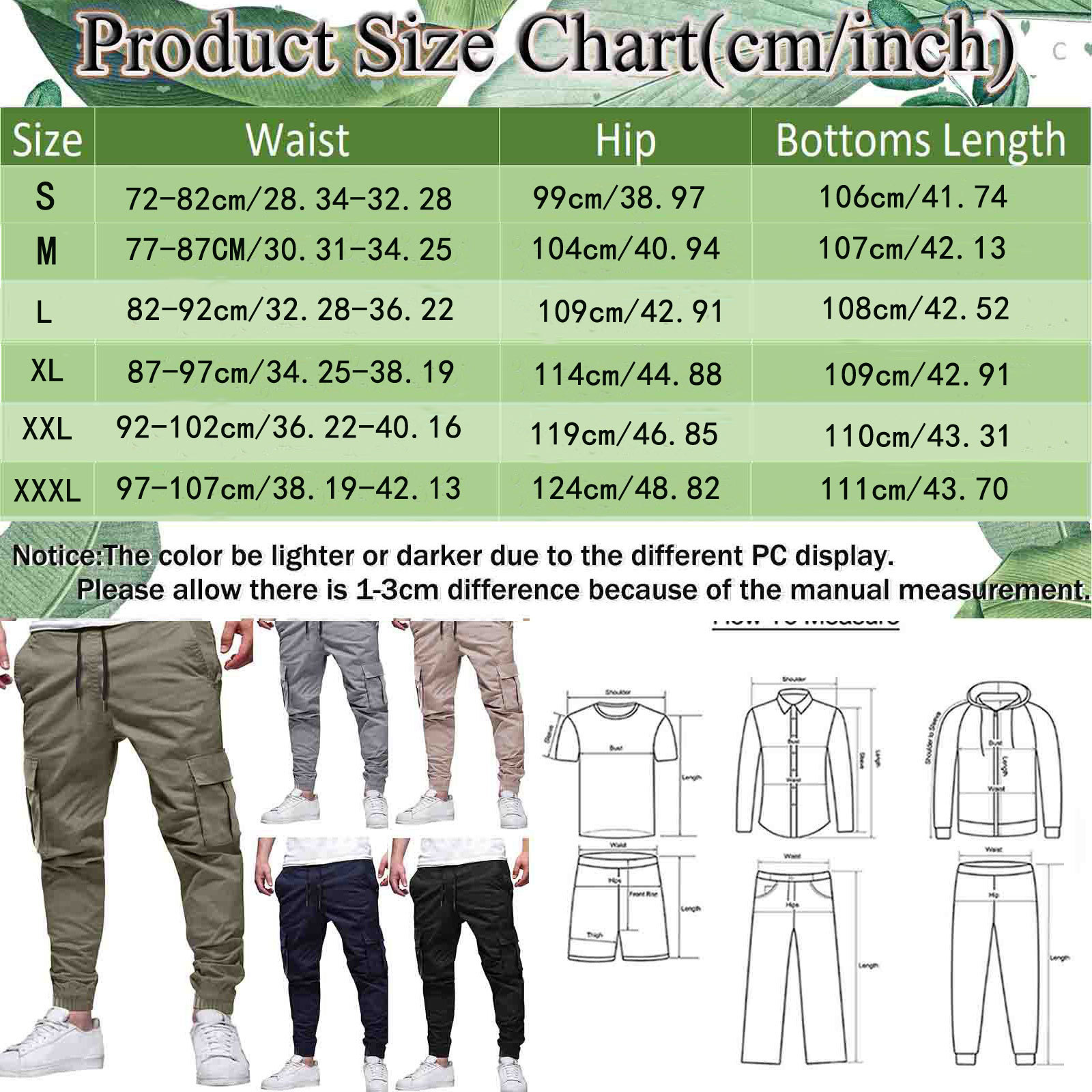 Pantalon cargo homme style décontracté avec poches multiples_voghion.com