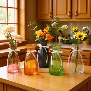 �Wʽ���ⲣ����ƿˮ��͸����ɫ����ƿ�ٺ�õ��ins�廨���[�����l