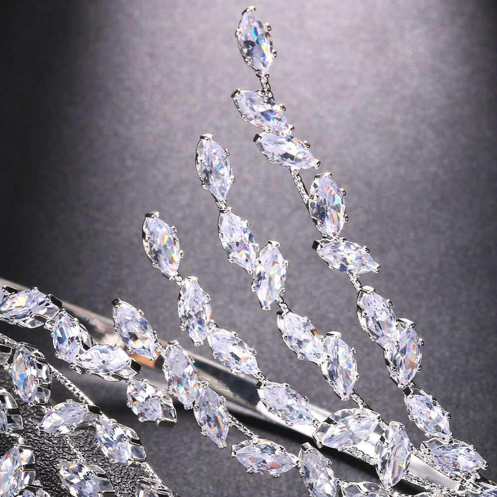 Personalidad de la moda circón pulsera abierta joyería europea y americana pulsera nupcial temperamento femenino accesorios pulsera