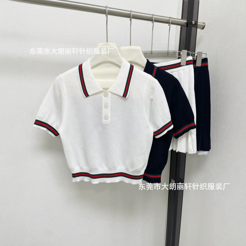 Nanyou High-End Solid Color G-Style Academy Style Women's Summer 2026 New Fashion Age-Reducing Casual Two-Piece Set Nanyou High-End Solid Color G-Style Academy Style Women's Summer 2026 New Fashion Age-Reducing Casual Two-Piece Set