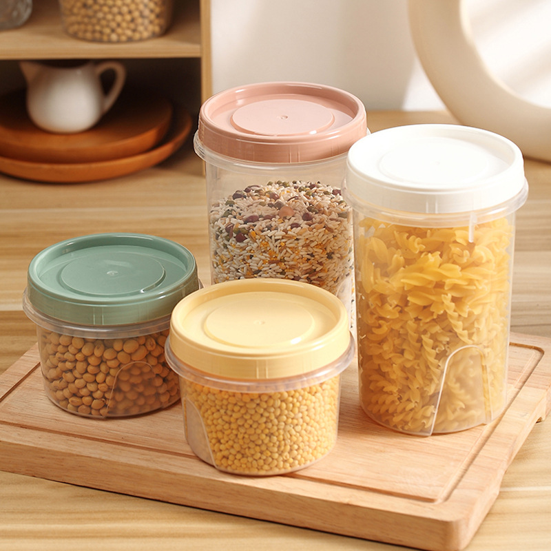 High Temperature Resistant Round Refrigerator Crisper with Lid, Small Fruit Storage Box, Microwave Oven Heated Lunch Box, Sealed Jar