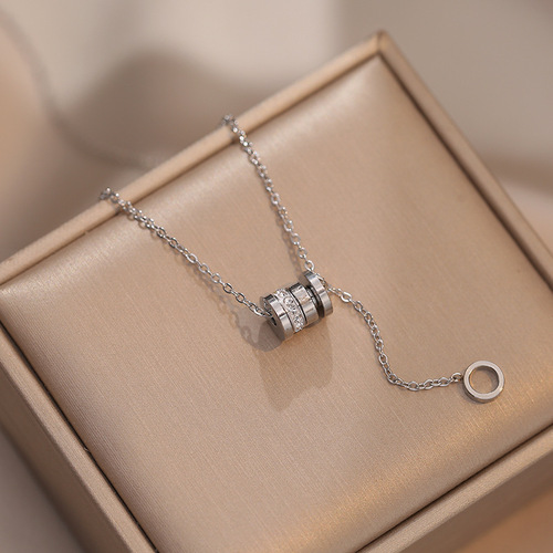 Necklace for women Roman small waist ins tassel small design Internet celebrity simple temperament new titanium steel clavicle chain for women