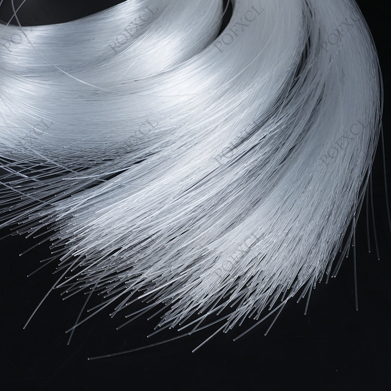 Lighting Optical Fiber 0.5mm Plastic Optical Fiber PMMA Optical Fiber Light Guide End Point Tail Light Emitting Clothes Line