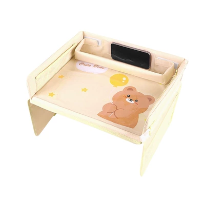 Seat Tray Cartoon Car-Mounted Waterproof: Car table board - print-style-square-balloon-bear