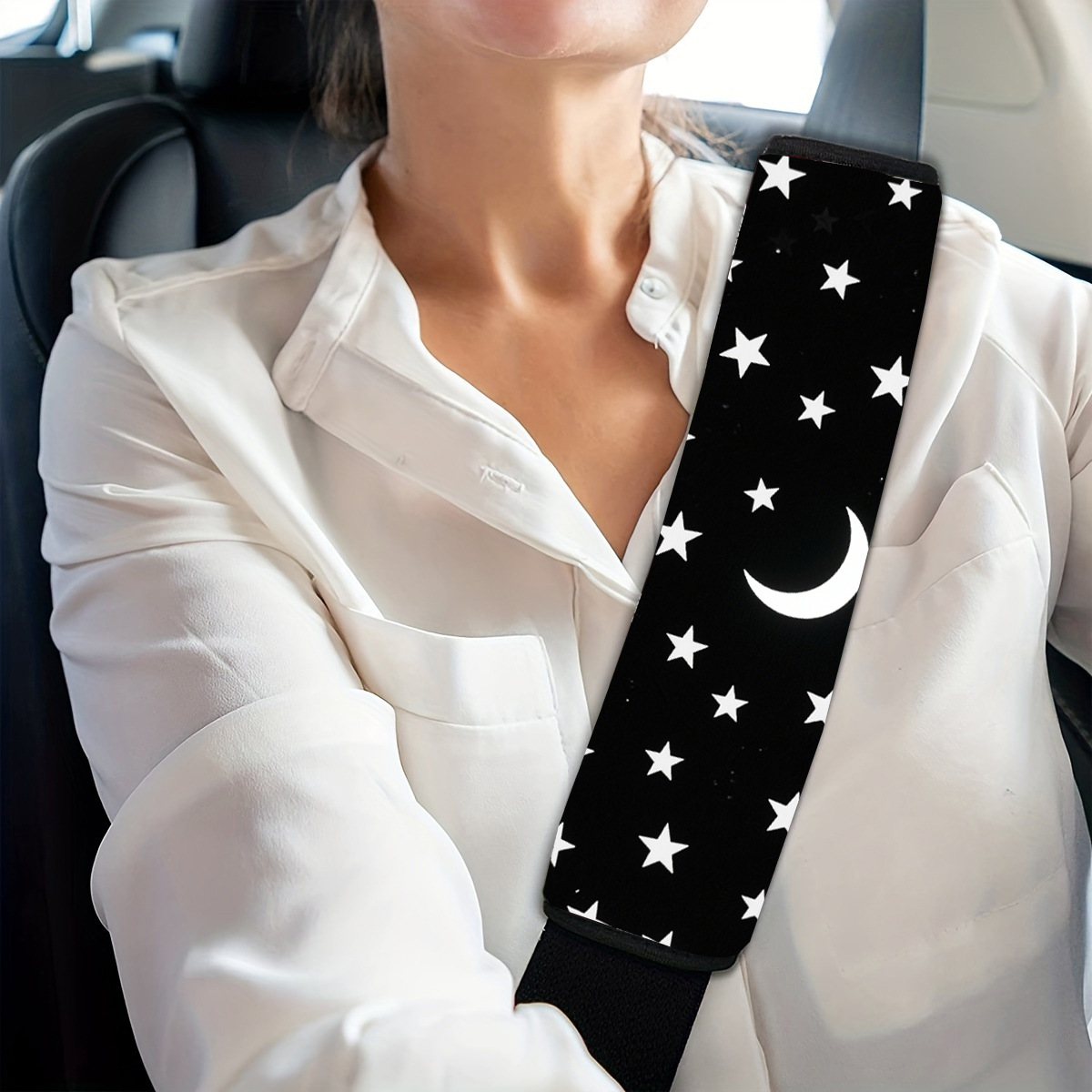 Cross-Border Export Export Amazon Car Seat Belt Shoulder Cover for All Seasons, Customized with Pictures