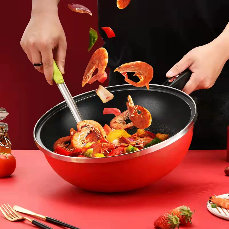 Электрическая сковорода для жарки stir-fry, многофункциональная бытовая электрическая сковорода-плита, интегрированная электрическая плита с антипригарным покрытием, для общежития, с зарядкой