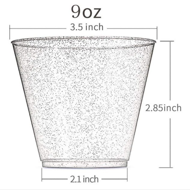 9OZ 실버 파우더 컵 270ml 1개