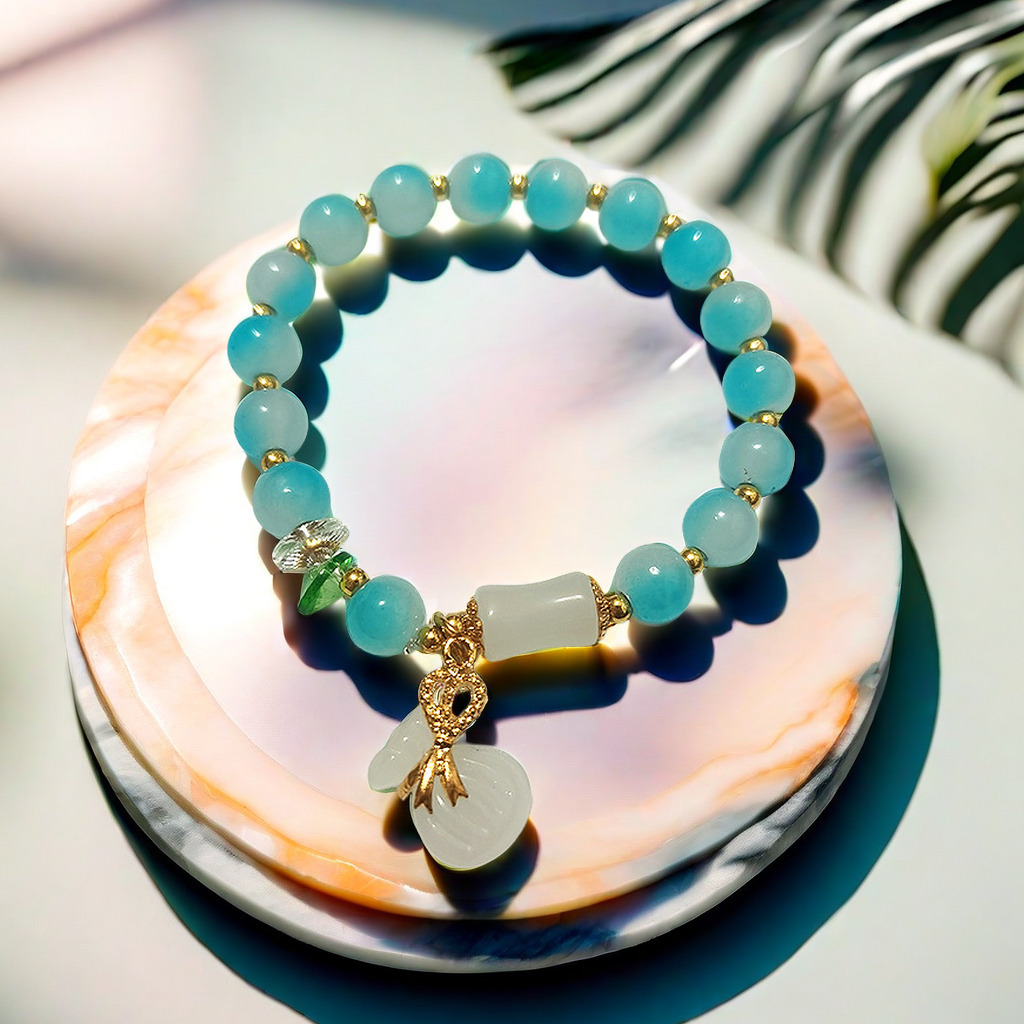 Pulsera de Lirio de los Valles Súper Hada, Promoción Especial 2025, para Mujer, Fresca y Única, Sensación de Alta Gama, Regalo de Pulsera con Cuentas para Mejor Amiga Estudiantil