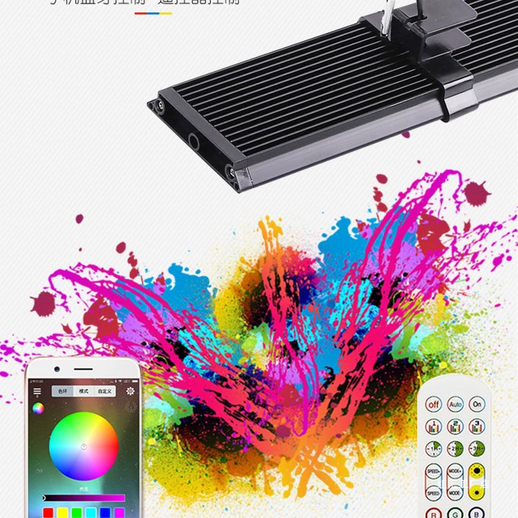 Светодиодный пульт дистанционного управления, красочный, меняющий цвет, мобильный телефон, Bluetooth, золотой дракон, красный дракон, рыба, светильник с таймером, аквариум, водонепроницаемый аквариум, ландшафтный дизайн