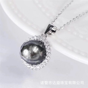 Daxi sea water bloom pearl suit with 10-11mm pearl s925 accessories suit