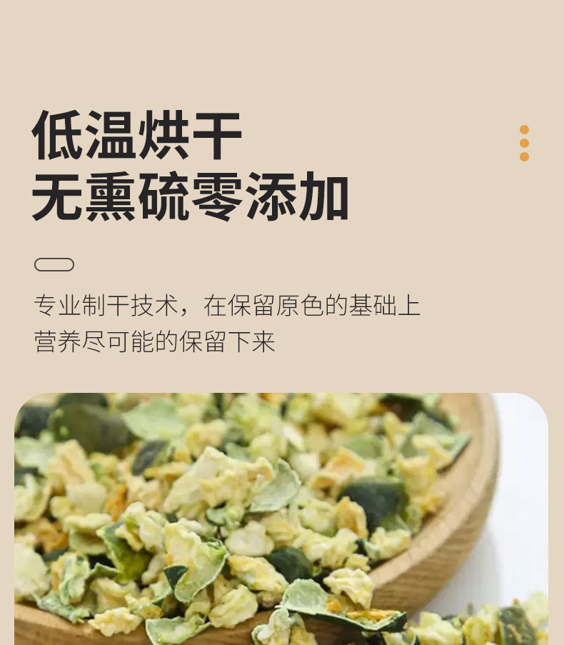 Dried Winter Melon Cubes Dong Gua Pi Tea Cut 500g Bulk Herbal Tea Ingredient specifications