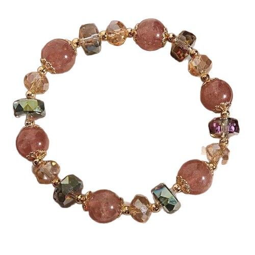 2025 New Bead Wholesale Beaded Bracelet for Women, Simple and Fashionable Crystal Bead Bracelet, Gift for Classmates and Best Friends