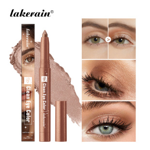 Cross-Border Lakerain Bronze Eye Shadow Stick Rotating Eye Highlighter Pen 12-Color Contouring Silkworm Pen in Stock
