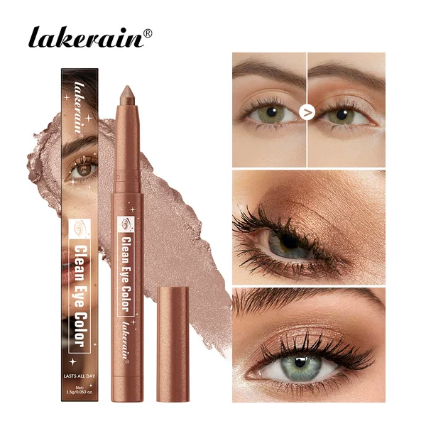 Cross-Border Lakerain Bronze Eyeshadow Stick, Rotating Eye Highlighter Pen, 12-Color Contouring Pen in Stock